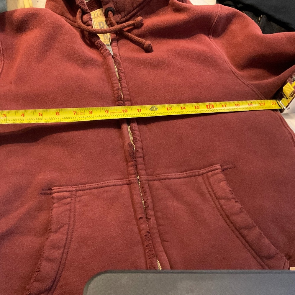 Ruehl No 925 Small Full Zip hoodie Burgundy - Picture 3 of 3